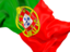 Portugal. Waving flag closeup. Download icon.