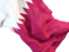 Катар. Равевающийся флаг крупным планом. Скачать иллюстрацию.