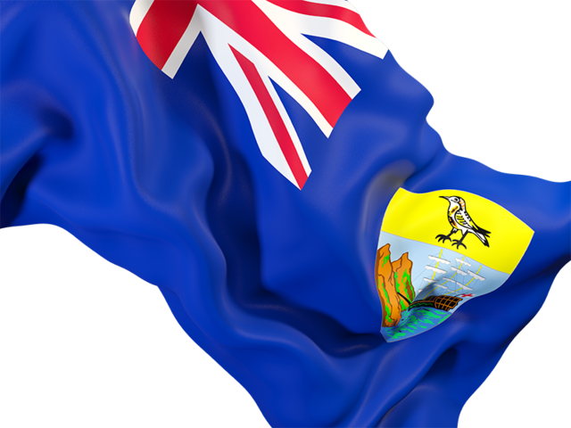Waving flag closeup. Download flag icon of Saint Helena at PNG format