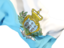 San Marino. Waving flag closeup. Download icon.