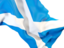 Scotland. Waving flag closeup. Download icon.