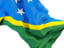 Solomon Islands. Waving flag closeup. Download icon.