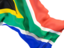 South Africa. Waving flag closeup. Download icon.