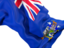 South Georgia and the South Sandwich Islands. Waving flag closeup. Download icon.