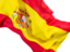 Spain. Waving flag closeup. Download icon.