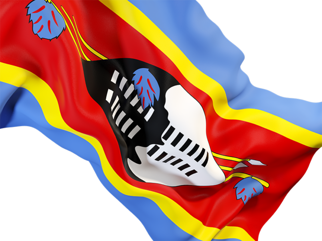 Waving flag closeup. Download flag icon of Swaziland at PNG format