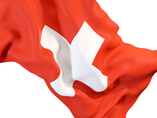 Равевающийся флаг крупным планом. Скачать флаг. Швейцария