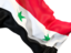 Syria. Waving flag closeup. Download icon.