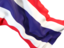 Thailand. Waving flag closeup. Download icon.