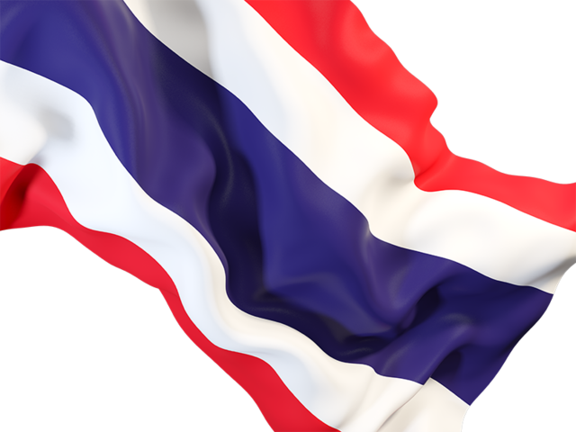 Waving flag closeup. Download flag icon of Thailand at PNG format