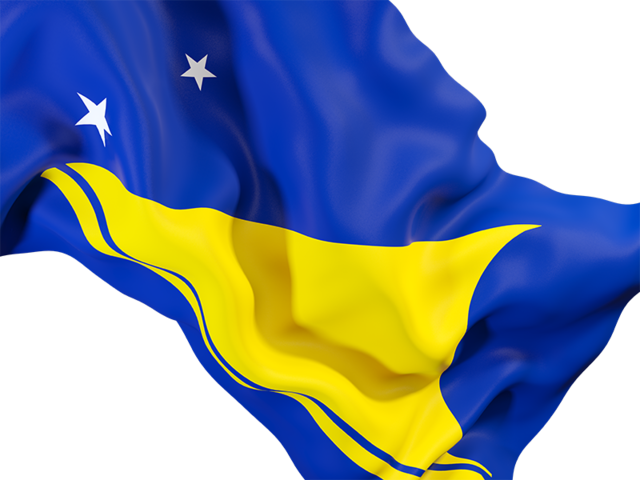 Waving flag closeup. Download flag icon of Tokelau at PNG format