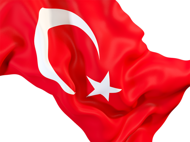 Waving flag closeup. Download flag icon of Turkey at PNG format