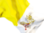 Vatican City. Waving flag closeup. Download icon.