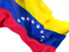 Венесуэла. Равевающийся флаг крупным планом. Скачать иконку.