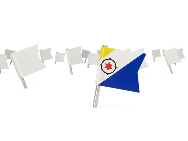 White flag pins. Download flag icon of Bonaire at PNG format
