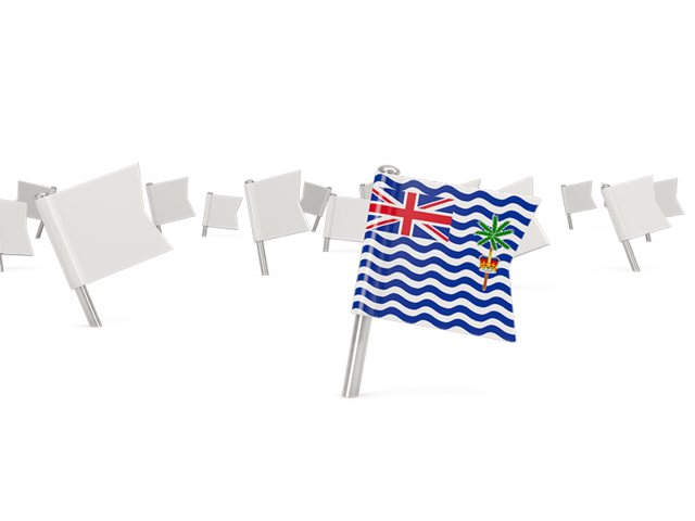 White flag pins. Download flag icon of British Indian Ocean Territory at PNG format