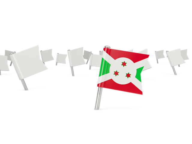 White flag pins. Download flag icon of Burundi at PNG format