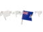 Каймановы острова. Белые флажки. Скачать иллюстрацию.