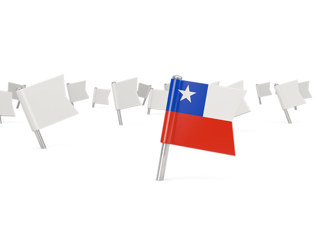 White flag pins. Download flag icon of Chile at PNG format