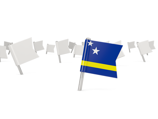 White flag pins. Download flag icon of Curacao at PNG format