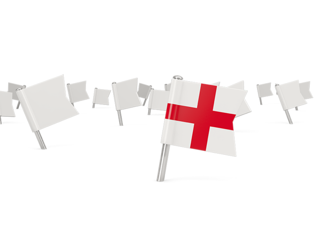 White flag pins. Download flag icon of England at PNG format