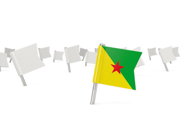 White flag pins. Download flag icon of French Guiana at PNG format