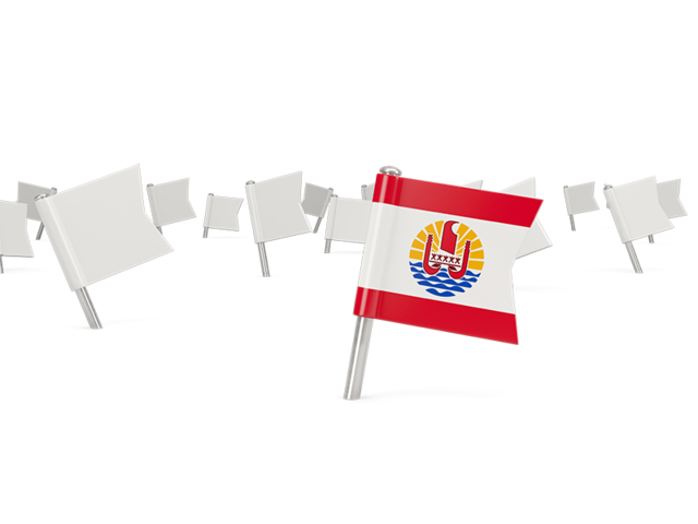 White flag pins. Download flag icon of French Polynesia at PNG format