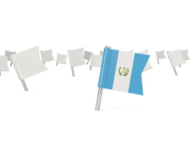 White flag pins. Download flag icon of Guatemala at PNG format