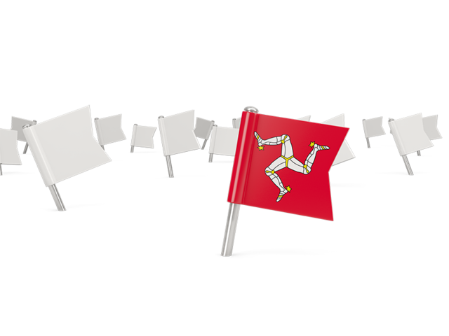 White flag pins. Download flag icon of Isle of Man at PNG format