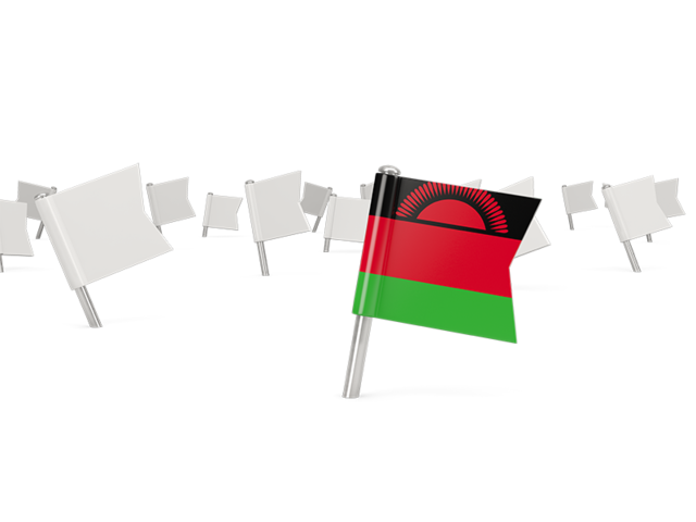 White flag pins. Download flag icon of Malawi at PNG format