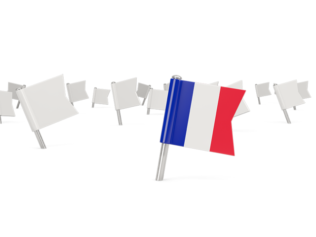 White flag pins. Download flag icon of Mayotte at PNG format