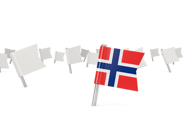 White flag pins. Download flag icon of Norway at PNG format