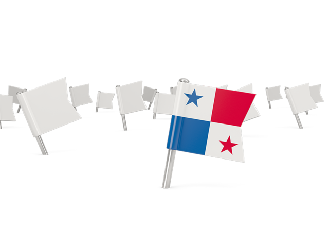 White flag pins. Download flag icon of Panama at PNG format