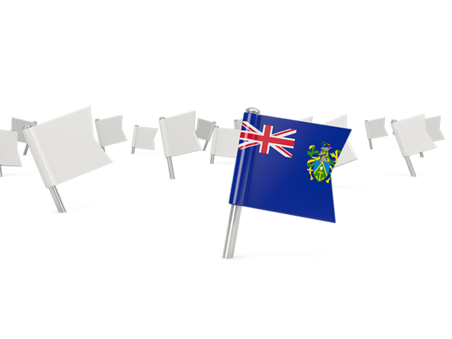 White flag pins. Download flag icon of Pitcairn Islands at PNG format