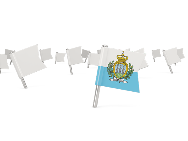 White flag pins. Download flag icon of San Marino at PNG format