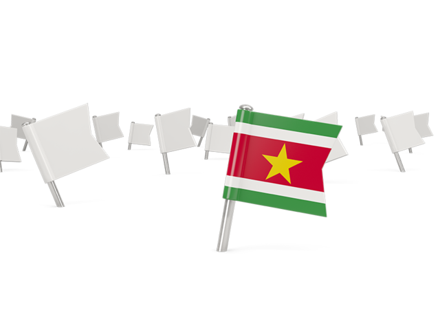 White flag pins. Download flag icon of Suriname at PNG format