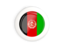 Afghanistan. White framed round button. Download icon.