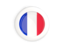 Saint Barthelemy. White framed round button. Download icon.