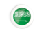 Saudi Arabia. White framed round button. Download icon.