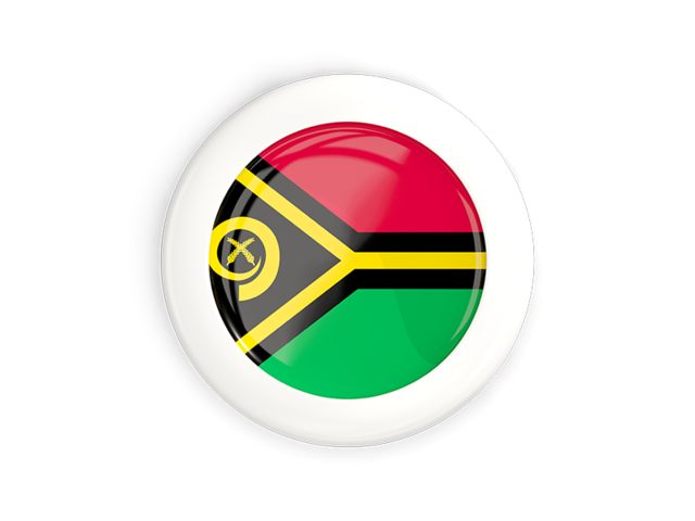 White framed round button. Download flag icon of Vanuatu at PNG format