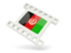 Afghanistan. White movie icon. Download icon.