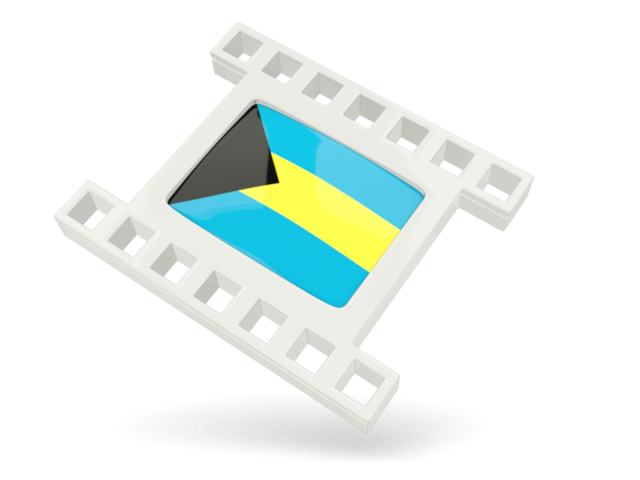 White movie icon. Download flag icon of Bahamas at PNG format