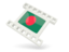 Bangladesh. White movie icon. Download icon.