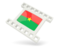 Burkina Faso. White movie icon. Download icon.