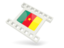 Cameroon. White movie icon. Download icon.