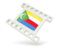 Comoros. White movie icon. Download icon.