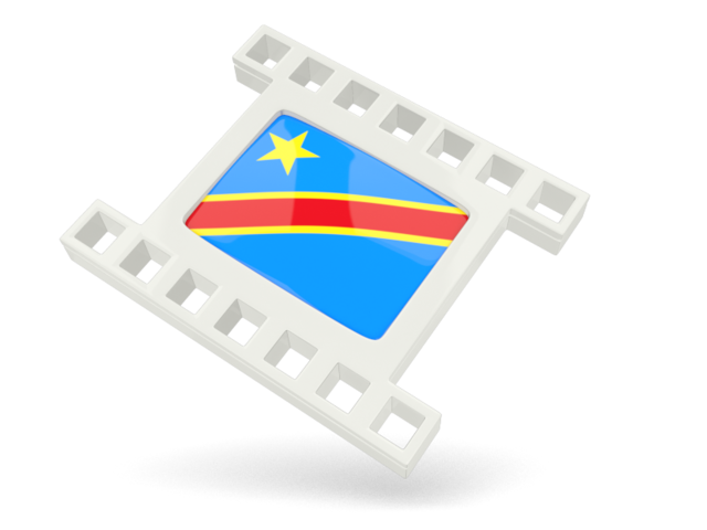 White movie icon. Download flag icon of Democratic Republic of the Congo at PNG format