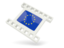 European Union. White movie icon. Download icon.