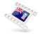 Falkland Islands. White movie icon. Download icon.