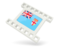 Fiji. White movie icon. Download icon.